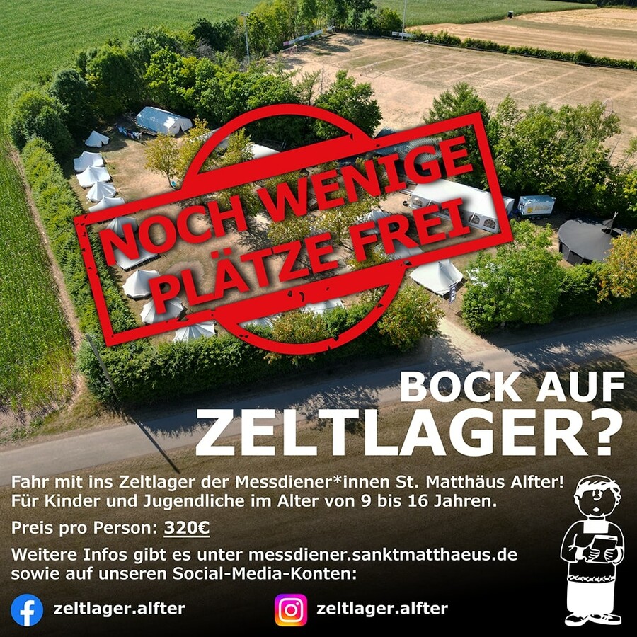 Plakat: Bock auf Zeltlager